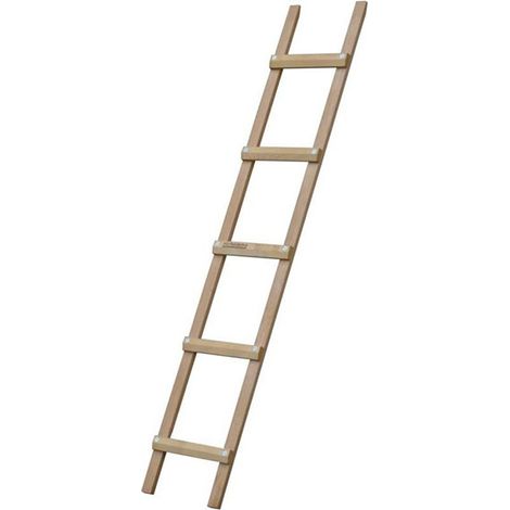 Scala da tetto in legno 5 pioli - Lunghezza 2.00m - B3120039 (1/5)