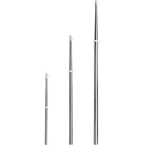 Hampe de pavillon inox - 40 cm