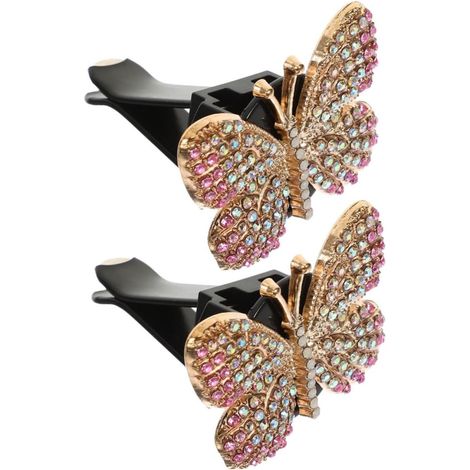 teiliger Auto Lufterfrischer mit Lüftungsschlitzclip rosa
