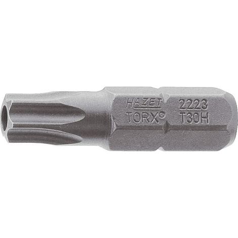Embout-tournevis (bit) 2223-T8H ∙ Hexagone massif 1/4 pouce (6,3 mm) ∙ Profil TORX® « tamper résistant » ∙ Taille T8H