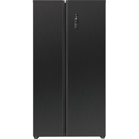 Réfrigérateur américain 442L noir – Congélateur 151L – Système MultiAirflow – Total no frost – Ecran LED tactile – SBS7344NOIR – Bomann