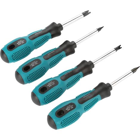 Lot 4 tournevis tête triangle précision – U type – magnétique – multifonctionnel – kit vis