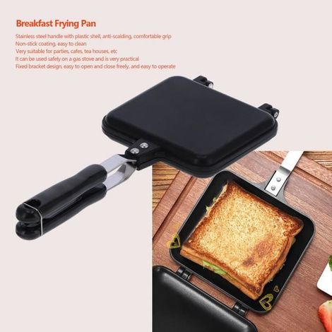 Frühstückssandwichform, Antihaft-Bratpfanne, doppelseitige Sandwichpfanne, Toastbrot-Backutensilien - CHG (1/4)