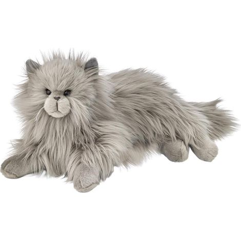 Perserkatze liegend, grau, 36 cm