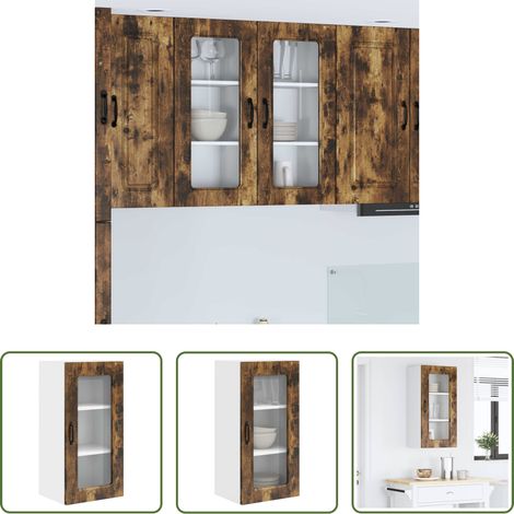 vidaXL Geräucherte Eiche - Küchenschrank Kalmar Geräucherte Eiche 40 x 31 x 80 cm (1/5)