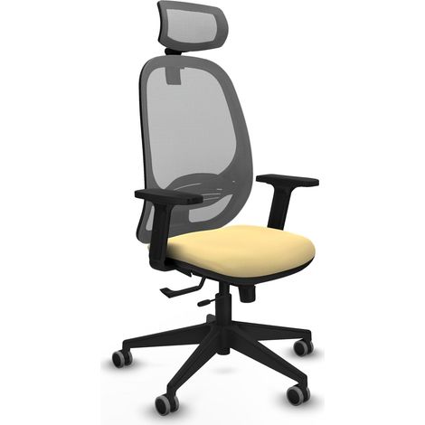Silla de oficina piqueras y crespo Cilanco crema malla (1/2)