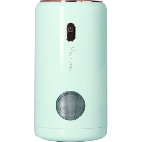 Mini humidificateur de voiture USB silencieux à brumisation large, idéal pour la maison, le bureau et la chambre (vert). (1/5)