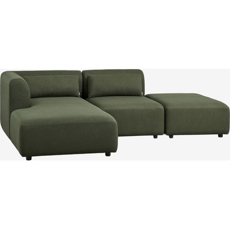Divano modulare chaise longue sinistro a 2 pezzi con pouf Fogler SKLUM (1/5)
