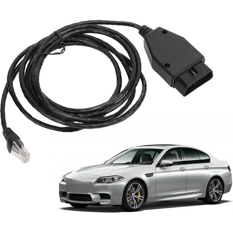 Faisceau de câblage électronique automobile ENET, câble de programmation pour interface BMW ENET (noir) (1/5)
