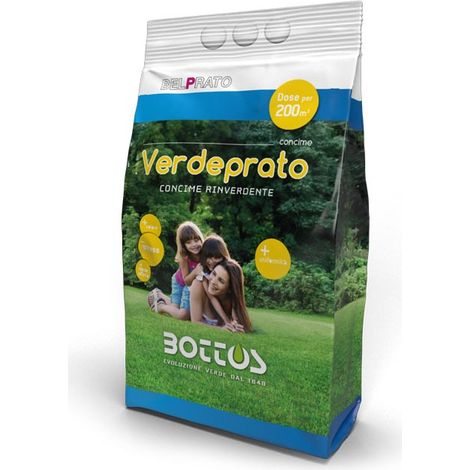 Bottos Verdeprato Concime Rinverdente e Fertilizzante - Sacco 5 Kg -