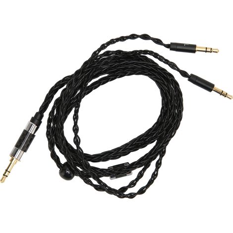 Câble de remplacement pour casque 8 brins argenté, fil audio plaqué argent pour MDR Z7 Z1R, fiche stéréo 3,5 mm (1/5)