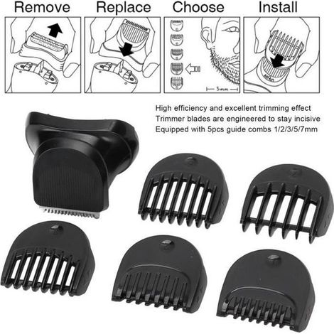 Braun Series 3 rasoir électrique tête de tondeuse barbe 1 BT32 + 5 peigne tête de rasoir + lame HB035 (1/4)