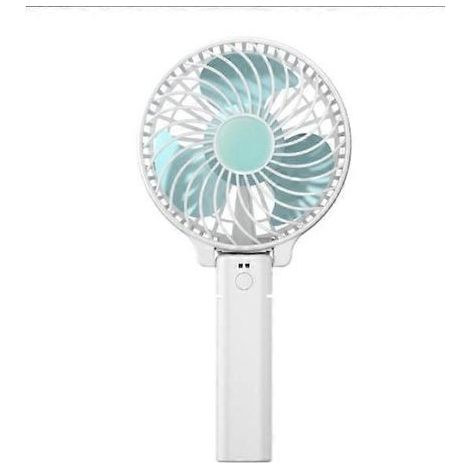 Ventilateur portable USB 3 vitesses Pliable à 180° Mini ventilateur électrique personnel avec batterie rechargeable 2000 mAh-AquaForge (1/4)