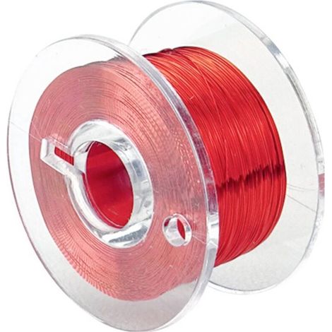 Fil de cuivre émaillé Diamètre extérieur (avec vernis isolant)=0.10 mm 100 m