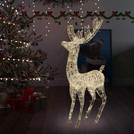 Renne de Noël XXL Acrylique 250 LED 180 cm Blanc chaud (1/5)