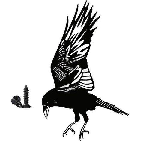 Silhouettes d'oiseaux en métal noir - Décorations murales