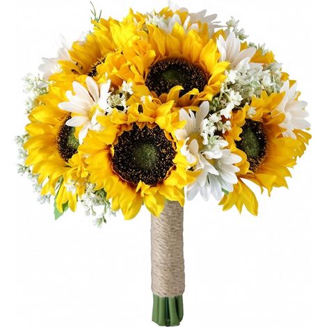Künstliche Trenosolblumen, Gänseblümchen, bunte Seidenblumen, Brautparty (1/5)