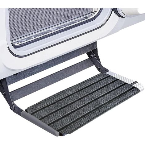 Couvre-Marches Pour Camping-Car Tapis Ajustable Antidérapant Tout Temps 3 Pièces Couvre-Marches Pour Escaliers De Camping-Car Pour Extérieur Et Intérieur, Caravanes, Terrasse, Meubles D'Hiver, D (1/5)