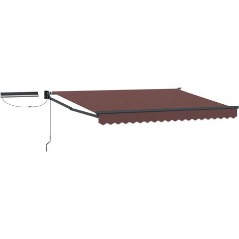Elektrische ausziehbare Markise Braun 2,5 x 2 m (1/5)