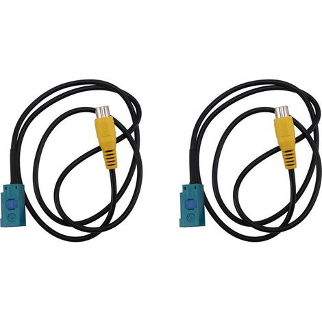 Adattatore di parcheggio con 2 cavi RCA per telecamera Fakra invertita (1/2)