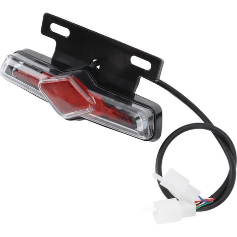 Feu arrière de vélo 3 en 1 avec clignotant, feu stop et feu de sécurité intégré, étanche, pour vélo électrique 36-60 V