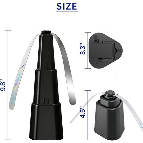 Ventilador USB Repelente de Moscas con Aspas Holográficas y Seguras, Recargable con Gancho – Ideal para Terraza y Camping (1/4)
