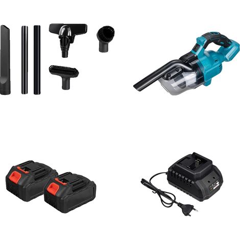 Aspirapolvere portatile senza fili, potente aspirazione, design ergonomico, due batterie (1/2)