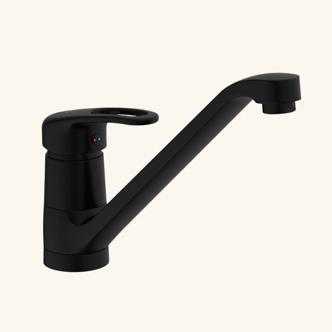 Robinet mitigeur cuisine noir mat Schütte GRANDE