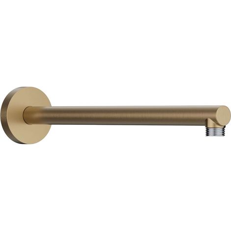 Hansgrohe - Brazo de ducha 39 cm, bronce cepillado 24357140 (1/2)