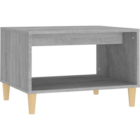 Tavolino laterale 60 x 50 x 40 cm in legno ingegnerizzato grigio DEC040064
