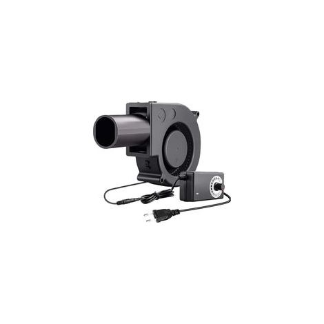 Ventilateur radial de 12 V, ventilateur de refroidissement réglable, ventilateur à turbine de 220 V avec régulateur de vitesse pour pique-nique, chauffages de camping et poêle de cheminée gonflable