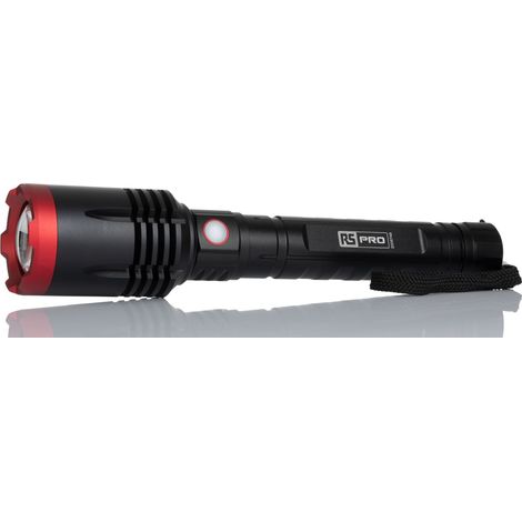 Rs Pro – Lampe torche LED rechargeable 6000 lm – IP67 – Batterie Li-ion 5000 mAh – Alimentation USB – Pour chantiers humides