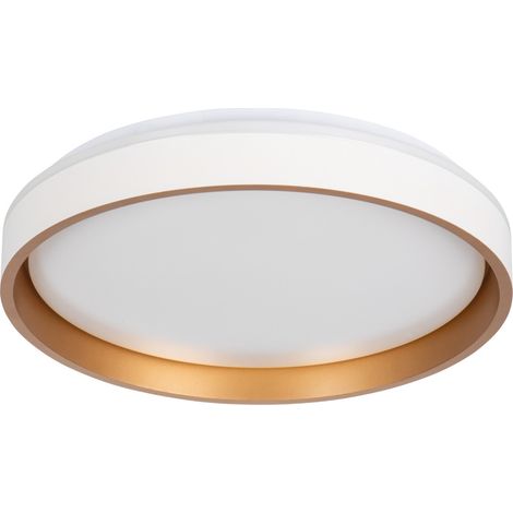 Plafoniera LED Kanlux SOLN 25W Ø38 bianco oro CCT dimmer (1/5)
