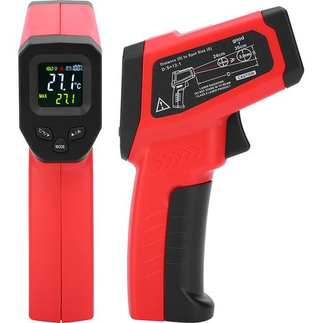 Thermomètre infrarouge sans contact DT8380FCT, détecteur de température 50-380 °C (1/5)