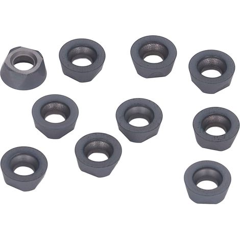10 Stück runde Dreheinsätze aus beschichtetem Hartmetall für CNC-Drehmaschinen zur Metallbearbeitung (1/5)