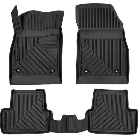 Alfombrillas de goma 3D para coche: Opel Astra J (hatchback, sedán, familiar, deportivo, 2009-2015) - borde de 5 cm