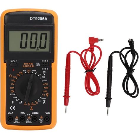 Multifunctional Multimeter Tester with Probes Current Meter DT9205A MUMU (1/4)