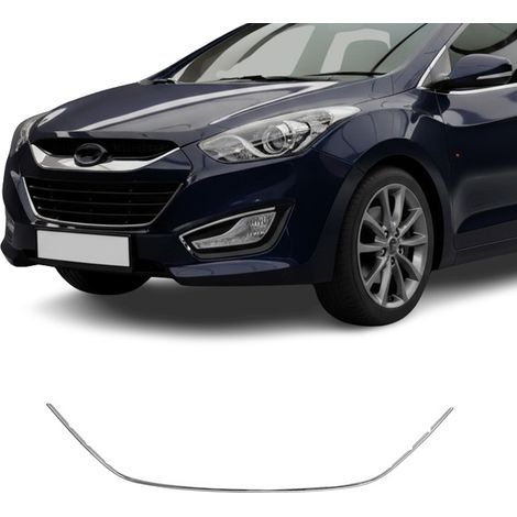 OMAC Moulure de Grille de Calandre Compatible avec Hyundai i30 2012-2017, Garniture Baguette de Calandre en Acier Inoxydable Argent (1/5)