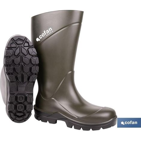 Bota de agua PU VERDE O4 SR hasta -50 °C con suela antideslizante y forro antibacteriano (1/5)
