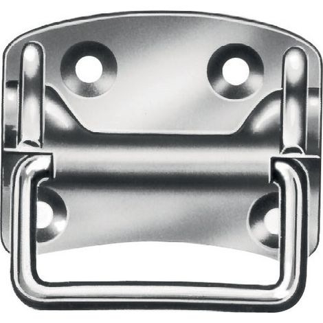 Altezza maniglia cassa 80mm larghezza 100mm STA zincato blu fori 4 VORMANN (Per 10)