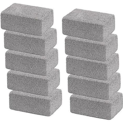 Lot de 10 briques de nettoyage pour barbecue, blocs de nettoyage en pierre pour éliminer les graisses et les taches. (1/5)