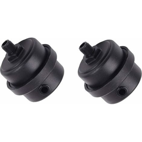 Lot de 2 filtres silencieux pour compresseur d'air, boîtier en plastique, silencieux à piston pour ventilateurs, compresseurs d'air, chaudières, etc. (1/4PT 12 mm) (1/4)