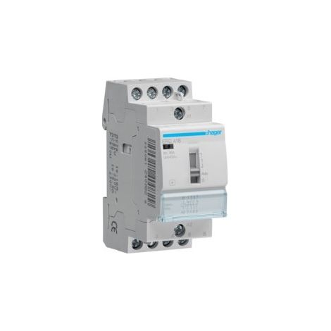 HAGER ERC418 INSTALLATION RELAIS 16 A, 2S + 2Ö, 230 V (1/2)
