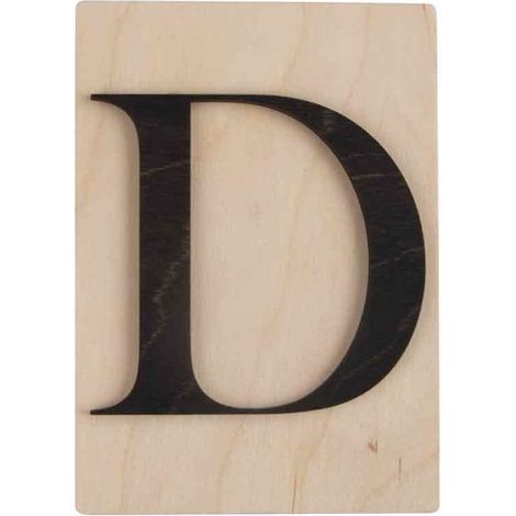 Objets décoratifs - Non spécifié - Lettres en bois déco - 14,9 x 10,5 cm - Noir - Contemporain - Design (1/2)