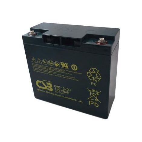 Batería Plomo GEL CSB EVX12200 12V 20Ah para usos cíclicos