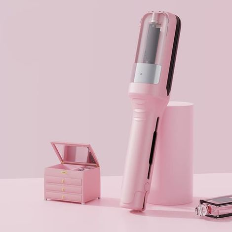 Tondeuse à pointes fourchues rechargeable – Nouvelle tondeuse portable, facile à utiliser et qui protège les cheveux, idéale pour les voyages (rosa) (1/5)