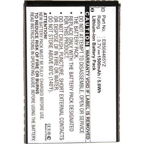 NX - Batterie téléphone, smartphone, GSM pour Samsung 3.7V 1500mAh - EB504465IZEB504465