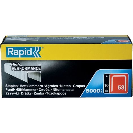 Grapa grapadora modelo 53 10mm fina ac rapid 5.000 pz