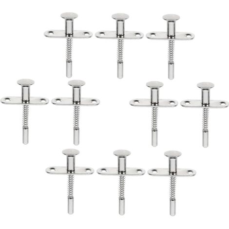 10 pièces Loquets à Piston inox pour Porte (1/5)