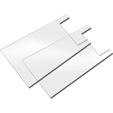 Lot de 2 Entretoises Murales en Acrylique Transparent pour canapé, 12 X 16,5 Cm, Crée Un Accès aux Prises, Réduit Les Marques Murales, Placement Simple pour Appartements, Dortoirs, Maisons (1/5)